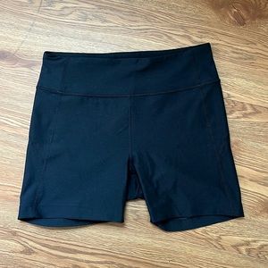 Outdoor voices warm up black bike shorts